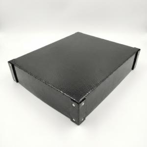 Scatole, vassoi e divisori in ondulato antistatico rinforzato nero
    